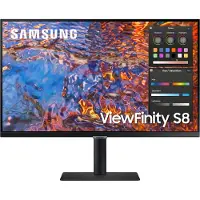 Samsung ViewFinity S8 S27B800PXP - S80PB Series - LED-skærm - 27 - 3840 x 2160 4K @ 60 Hz - IPS - 350 cd/m² - 1000:1 - DisplayHDR 400 - 5 ms - HDMI, DisplayPort, USB-C - sort
