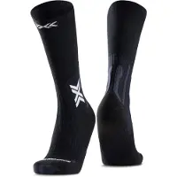 X-socks - Trail running tøj - Run Perform Warm Crew Black/Light Grey til Unisex - Størrelse 39-41 - Sort