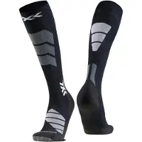 X-socks - Skistrømper - Ski Expert Silk Merino OTC Black/Light Grey til UnisexUld - Størrelse 39-41 - Sort