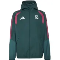 Adidas Real Madrid Jakke All Weather Tiro 26 - Grøn/Pink - , størrelse Medium