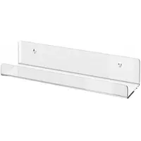 24hShop Væghylde 30 x 10 x 6 cm / gennemsigtig akrylhylde / displayhylde / hylde