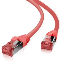 Helos patchkabel Cat 6 S/FTP RJ45 rød 20m AWG27/7 LSZH GHMT