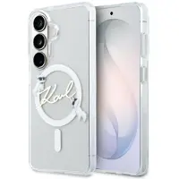 Karl Lagerfeld IML KC Script MagSafe-etui til Samsung Galaxy S26 Plus - Transparent