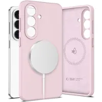 Tech-Protect Samsung Galaxy S26+ flydende silikone cover - MagSafe-kompatibel - Lyserød Perle