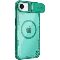 NILLKIN Iceblade Prop Magnetic Case med kameradæksel og stativ til iPhone 16e - Grøn