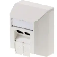 Telegärtner -stik AMJ45 8/8 K AP/50 Cat.6A alpin hvid