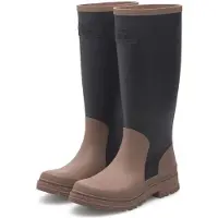 Woden Gummistøvler 'Le Waterproof' brun / antracit