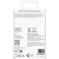 Puro TPE 10W USB-A - USB-C kabel 3m - Hvid