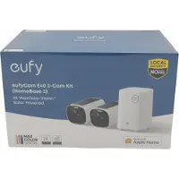 Eufy eufyCam E40 2-Cam Kit + HomeBase S280, IP-sikkerhedskamera, Udendørs, Kabel & trådløs, Væg, Sort, Hvid, Kugle (form)