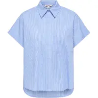 ONLY Bluse 'ONLKeri' lyseblå / grå / hvid