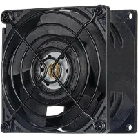 Silverstone FHS 80X - Indsats med blæser - højtydende, 80 mm x 38 mm, PWM industriel ventilator - 80 mm - sort