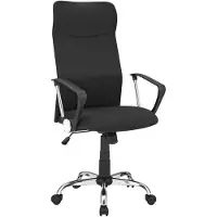 24hShop Ergonomisk kontorstol med hjul - Grå