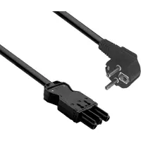Helos tilslutningskabel GST18 comp. CEE 7/7 90 stik til stikkontakt sort 10,0 m