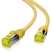 Helos patchkabel Cat 6a S/FTP RJ45 gul 20m AWG26/7 LSZH GHMT