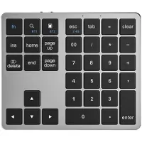 24hShop Numerisk Bluetooth-tastatur med 34 taster og lang batterilevetid