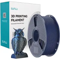 SUNLU PLA+ Silk Dual Color Filament (sort og blå)