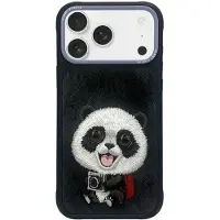 Nimmy Big Eyed Pet 2.0 Panda-etui til iPhone 17 - sort