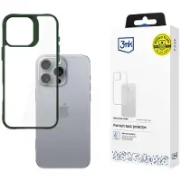 3MK Satin Armor Case+ Green til Apple iPhone 16 Pro Max - Gennemsigtig