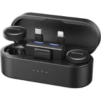 Boya BOYALINK 3-02 Trådløse mikrofoner 2,4 GHz USB-C - Sort