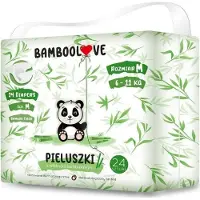 Bamboolove engangs babydbleer i bambusfiber str. M 24 stk