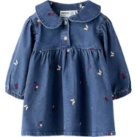 Name it Broderet Denimkjole