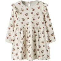 Lil´ Atelier Kjole - NmfGayo - Turtledove/Apple - - 2 år (92) - Kjole