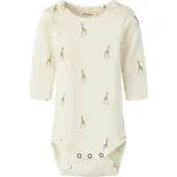Lil´ Atelier Body l/æ - Rib - Nbngavo - Turtledove/Giraffe - - 56 - Body L/Æ