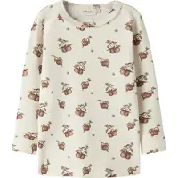 Lil´ Atelier Bluse - Slim - NmfGayo - Turtledove/Apples - - 3 år (98) - Bluse
