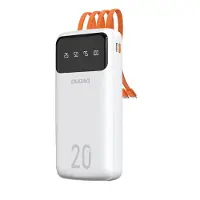 Dudao K6Pro+ powerbank 20000mAh 10Watt hvid
