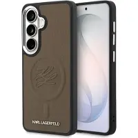Karl Lagerfeld -præget ringinitialer MagSafe-etui til Samsung Galaxy S26+ - Brun