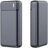 24hShop United PB2572 powerbank 20000 mAh med flere USB-udgange - Sort