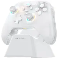 Machenike G3 V2 trådløs gamecontroller med opladningsstation - hvid