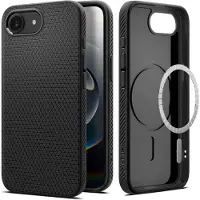 Spigen Liquid Air Mag MagSafe iPhone 16e-etui - mat sort