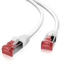 Helos patchkabel Cat 6 S/FTP RJ45 hvid 15m AWG27/7 LSZH GHMT