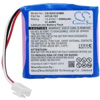 123accu Batteri til medicinsk udstyr til MINDRAY DECG-03A, SE-601A, DECG-03A Elcktro Cardiogram osv.
