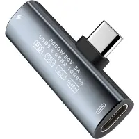 24hShop USB-C 3.2-adapter med PD 60W til lyd, opladning og dataoverførsel