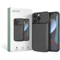 Tech-Protect PowerCase til iPhone 13 / 13 Pro med 4800mAh powerbank - Sort