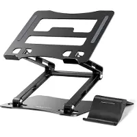 Wozinsky WRS-CPY75DSB Aluminum Laptop and Tablet Stand + Smartphone Stand - Black