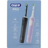 Oral-B Vitality Pro D103 Duo Elektriske tandbørster - Sort & Violet