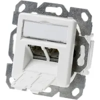 Telegärtner -stik AMJ45 8/8 K Up/50 Cat.6A alpin hvid