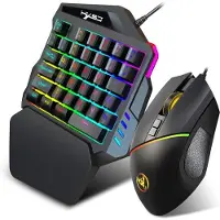 24hShop HXSJ V100 + A876 gaming-tastatur og -mus