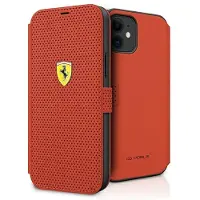 Ferrari FESPEFLBKP12SRE iPhone 12 mini 5,4" rød/rød bog On Track Perforeret
