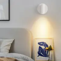 24hShop Magnetisk væglampe med genopladeligt batteri - hvid