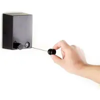 24hShop Udtrækkelig vaske-/tørresnor med pladsbesparende design - Sort