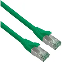 Helos patchkabel Cat.6a Superflex Cat.7 råkabel GHMT AWG 26/7 grøn 20,0 m