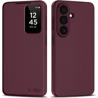 Tech-Protect Smart Wallet-etui til Samsung Galaxy A57 5G - Burgundy
