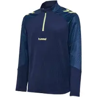 Hummel Bluse - hmlBlaze 2.0 Training Half Zip - Marine/Shadow Li - - 12 år (152) - Bluse