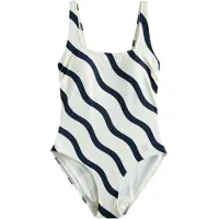 Next Formgivende badedragt navy / hvid