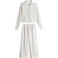 The Set Joggingdragt creme