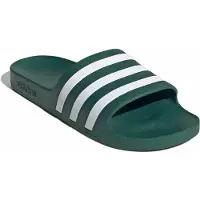 Adidas Pantoletter 'ADILETTE AQUA' mørkegrøn / hvid